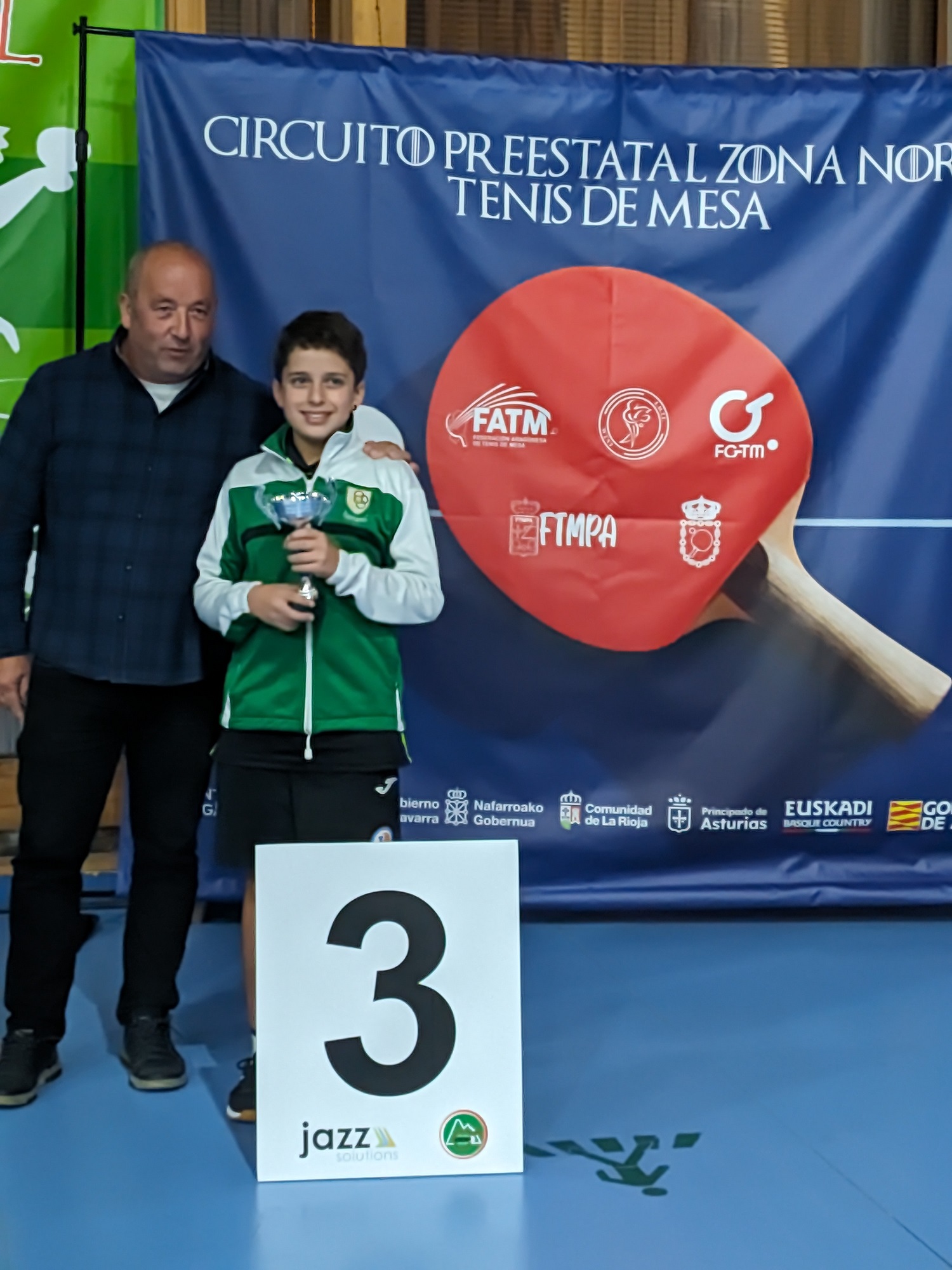 Podio en la Primera Fase del Preestatal Norte celebrado en Abadiño